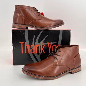 Deer Stags Men\'s 10 Rockland Redwood DK BRN VEGA Dress Boot Shoe Memory Foam NIB Men main image 2